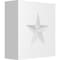 Ekena Millwork Standard Sedgwick Star Rosette With Square Edge, 3"W x 3"H x 1"P ROSP030X030X100SDG06 - alternate 1